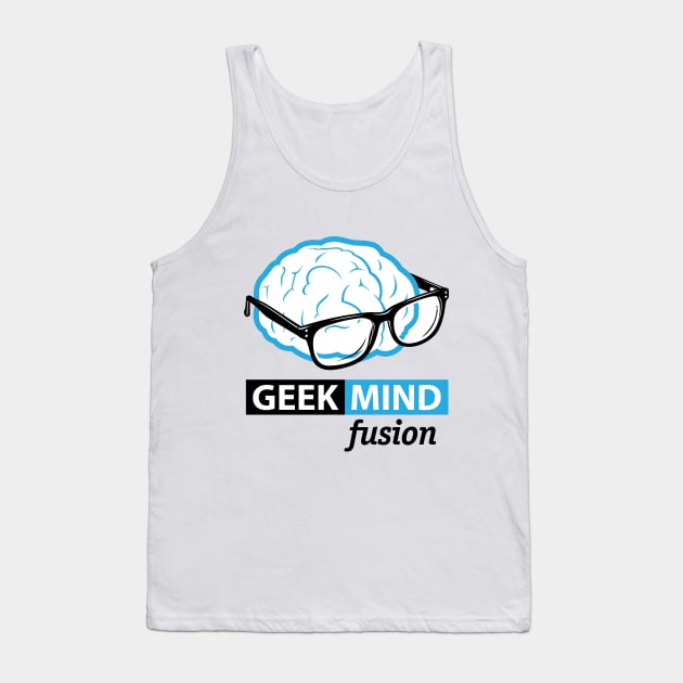 Geek Mind Fusion Brain Logo v 2.0 Tank Top by GeekMindFusion